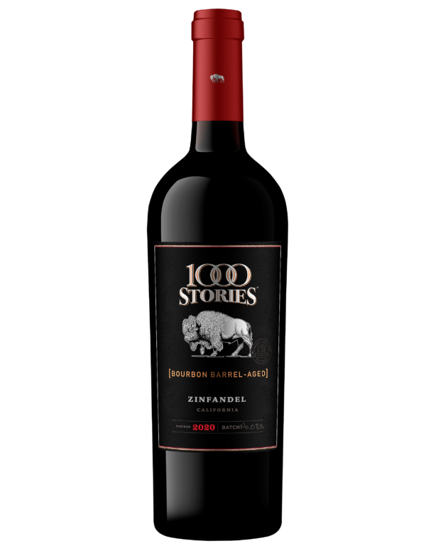 Botella de vino tiento 1000 Stories Zinfandel