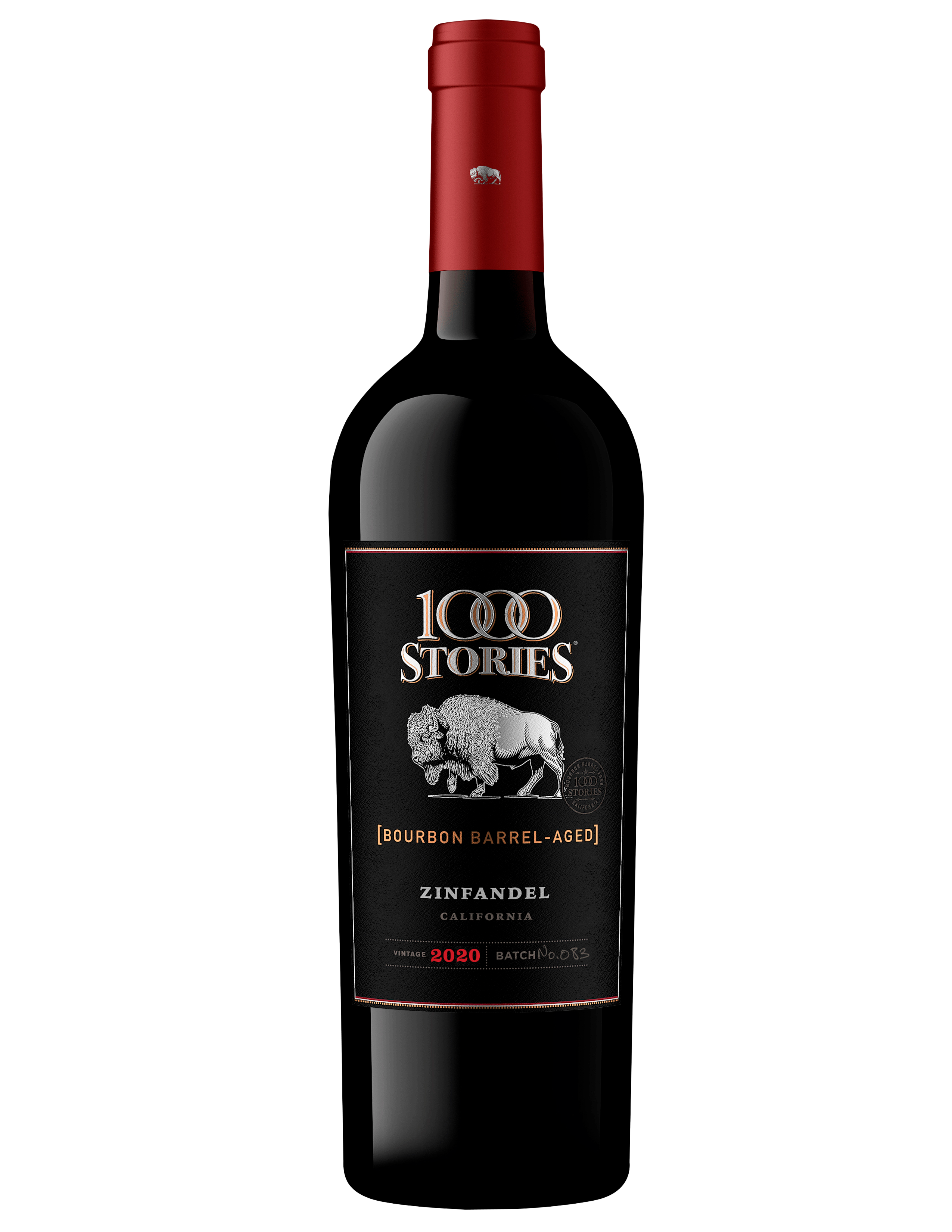 Botella de vino tiento 1000 Stories Zinfandel